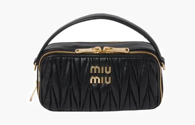 Сумки Miu Miu Matelasse Nappa Leather Shoulder Bag «Black» 