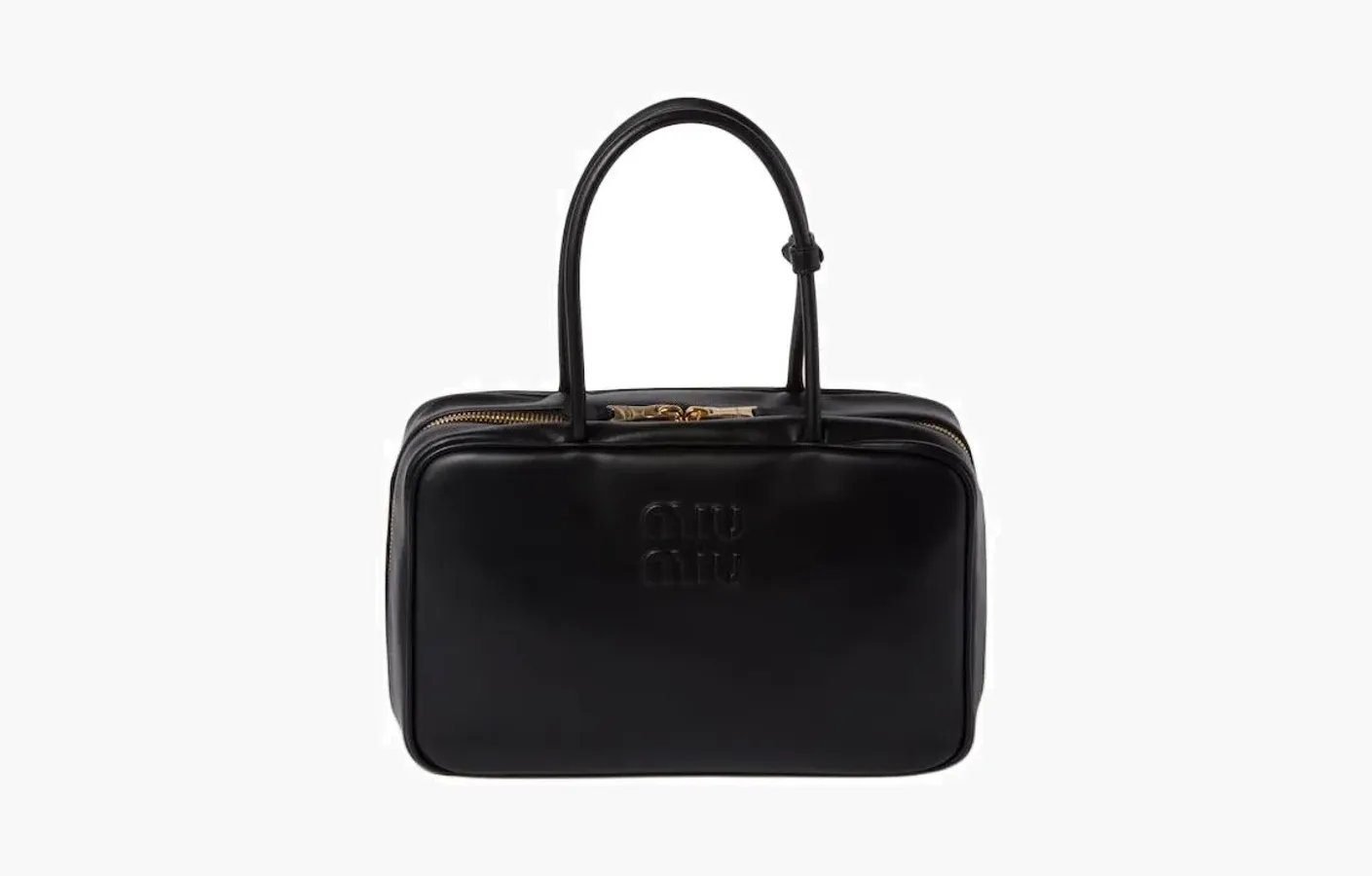 Miu Miu Leather Top-Handle Bag «Black»