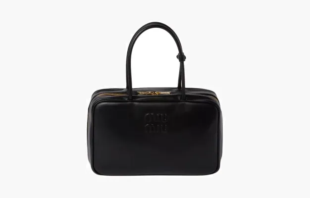 Сумки Miu Miu Leather Top-Handle Bag «Black» 