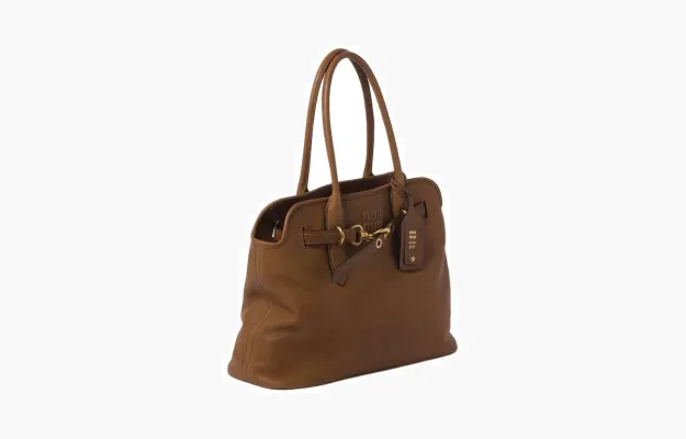 Сумки Miu Miu Aventure Nappa Leather Bag Handbag «Oak» 