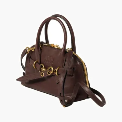 Сумки Miu Miu Aventure Nappa Leather Handbag «Brown» 