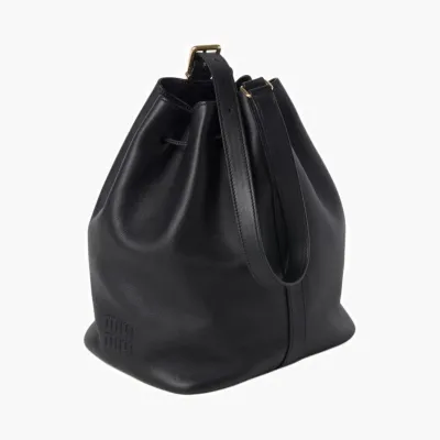Сумки Miu Miu Leather bucket bag «Black» 