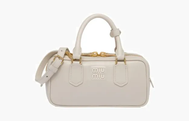 Сумки Miu Miu Arcadie Leather Bag «Chalk White» 