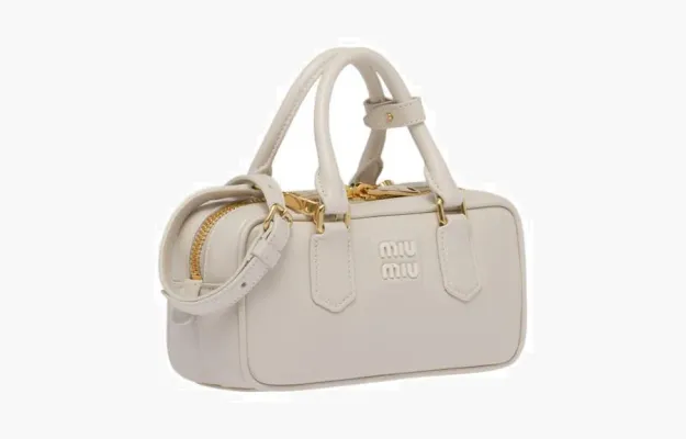 Сумки Miu Miu Arcadie Leather Bag «Chalk White» 