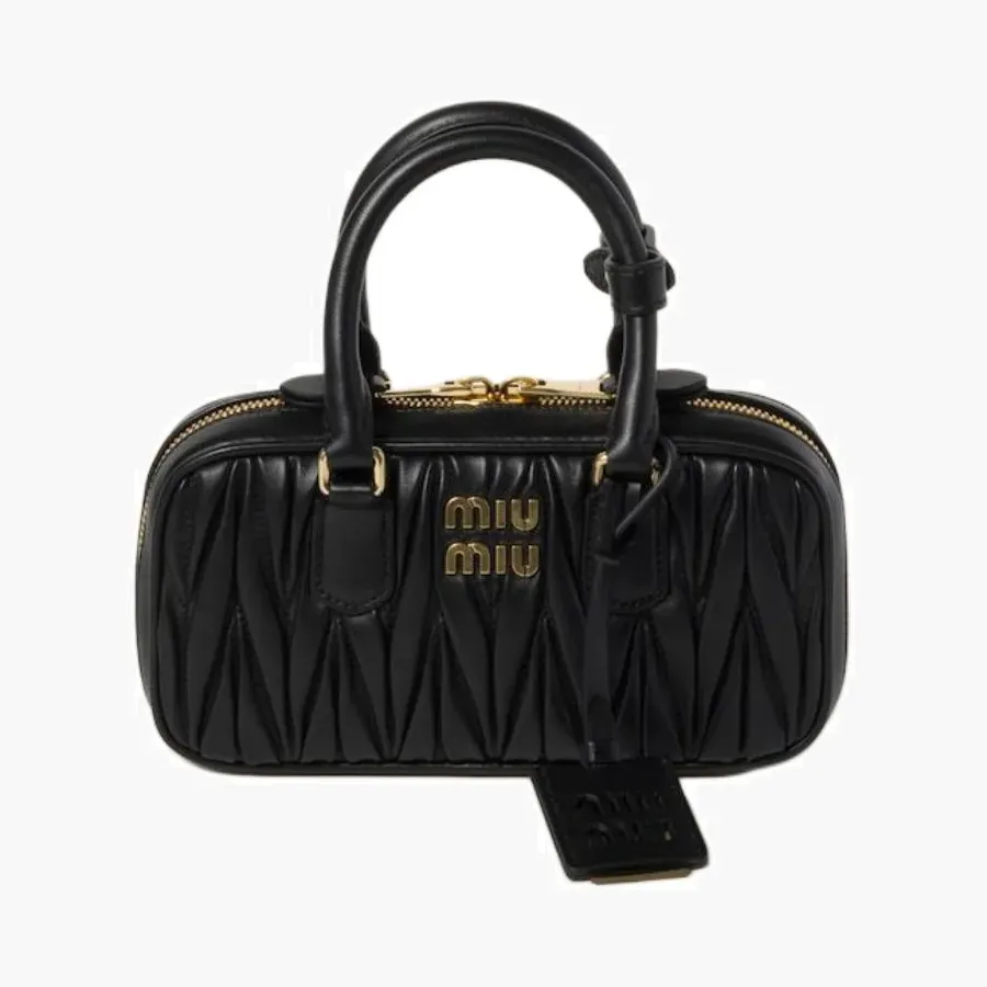 Miu Miu Arcadie matelassé nappa leather mini-bag «Black»
