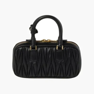 Сумки Miu Miu Arcadie matelassé nappa leather mini-bag «Black» 