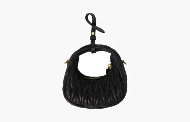 Сумки Miu Miu Matelasse Mini crossbody bag in nappa leather «Black» 