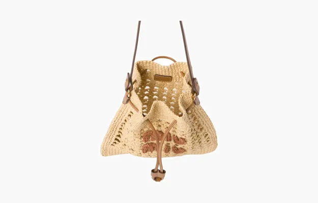 Сумки Miu Miu Drawstring Tote «Naturale» 