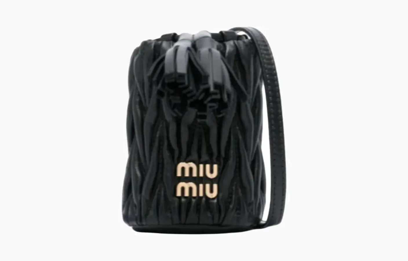 Miu Miu Matelassé nappa leather micro bag «Black»