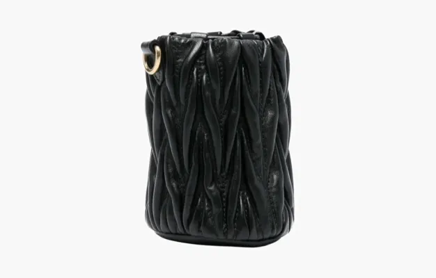 Сумки Miu Miu Matelassé nappa leather micro bag «Black» 