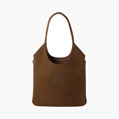 Сумки Miu Miu Ivy Suede-Bag «Brown» 