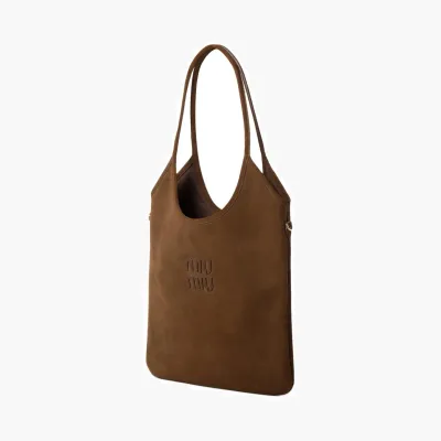 Сумки Miu Miu Ivy Suede-Bag «Brown» 