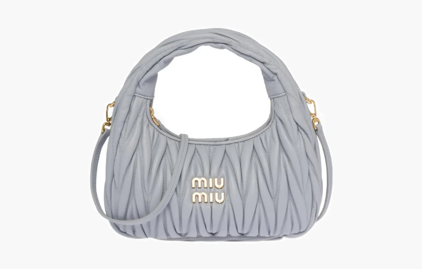 Miu Miu Wander Matelassé Bag «Cornflower»