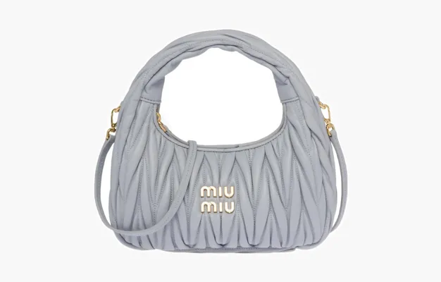 Сумки Miu Miu Wander Matelassé Bag «Cornflower» 