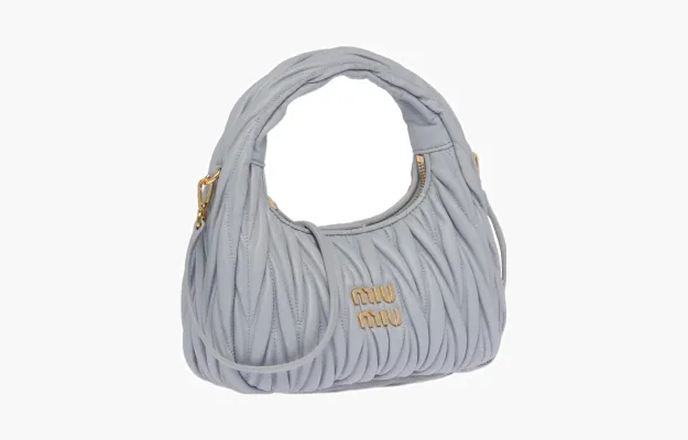 Сумки Miu Miu Wander Matelassé Bag «Cornflower» 