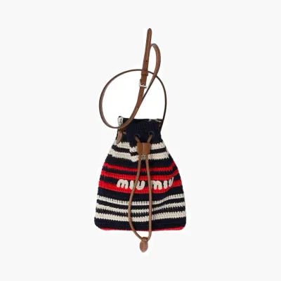Сумки Miu Miu Crochet Mini-Bag «Blue/Red/White» 