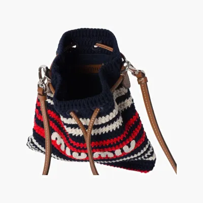 Сумки Miu Miu Crochet Mini-Bag «Blue/Red/White» 