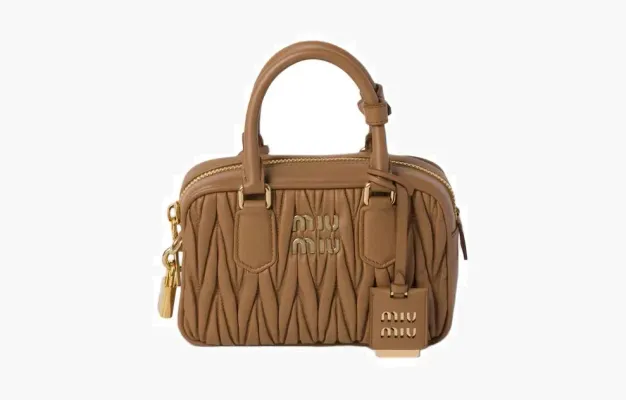 Сумки Miu Miu Arcadie Matelassé Nappa Leather Bag «Caramel» 
