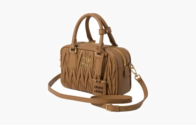 Сумки Miu Miu Arcadie Matelassé Nappa Leather Bag «Caramel» 