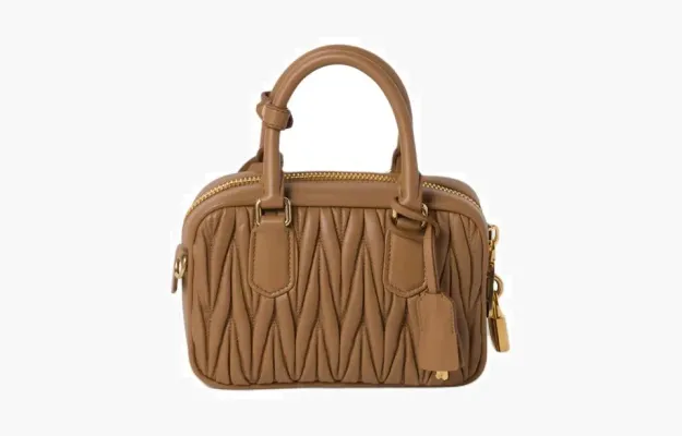Сумки Miu Miu Arcadie Matelassé Nappa Leather Bag «Caramel» 