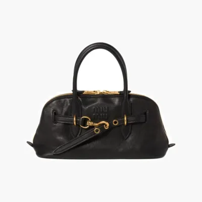 Сумки Miu Miu Aventure Leather Handbag «Black» 
