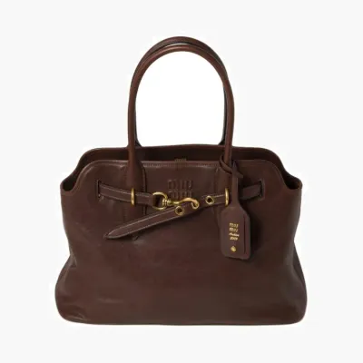 Сумки Miu Miu Aventure nappa leather bag «Briarwood» 