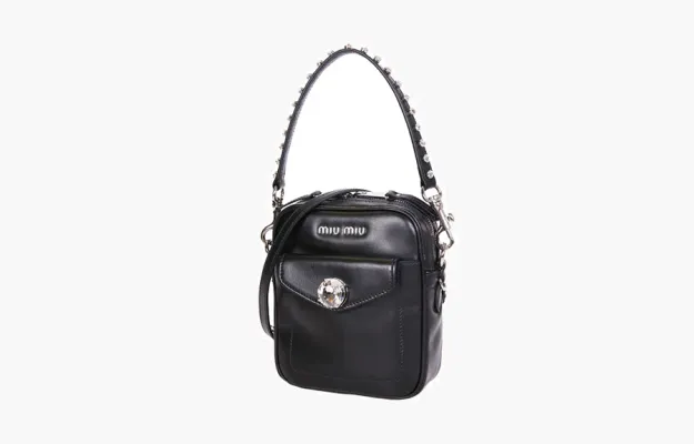 Сумки Miu Miu Solitaire Shoulder Bag «Black» 