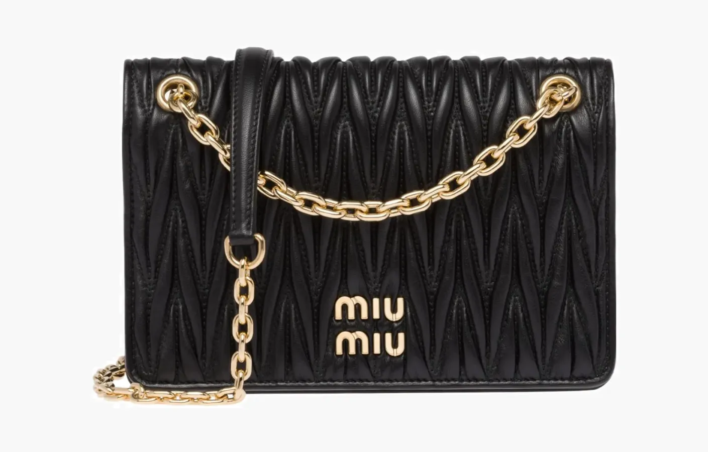 Miu Miu Materasse Nappa Leather Mini Bag «Black»