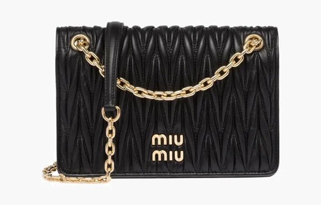 Сумки Miu Miu Materasse Nappa Leather Mini Bag «Black» 