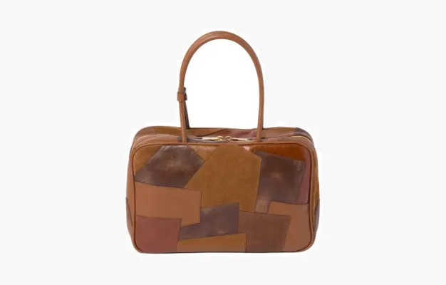 Сумки Miu Miu Leather Patchwork Beau Bag «Cognac» 