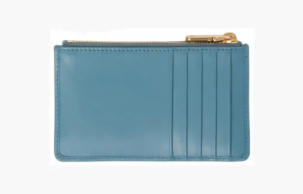Сумки Miu Miu Leather envelope wallet «Blue» 