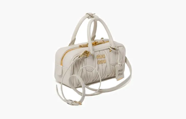 Сумки Miu Miu Arcadie Matelassé Nappa Leather Bag «White» 