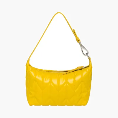 Сумки Miu Miu Spirit ciré mini-bag «Yellow» 