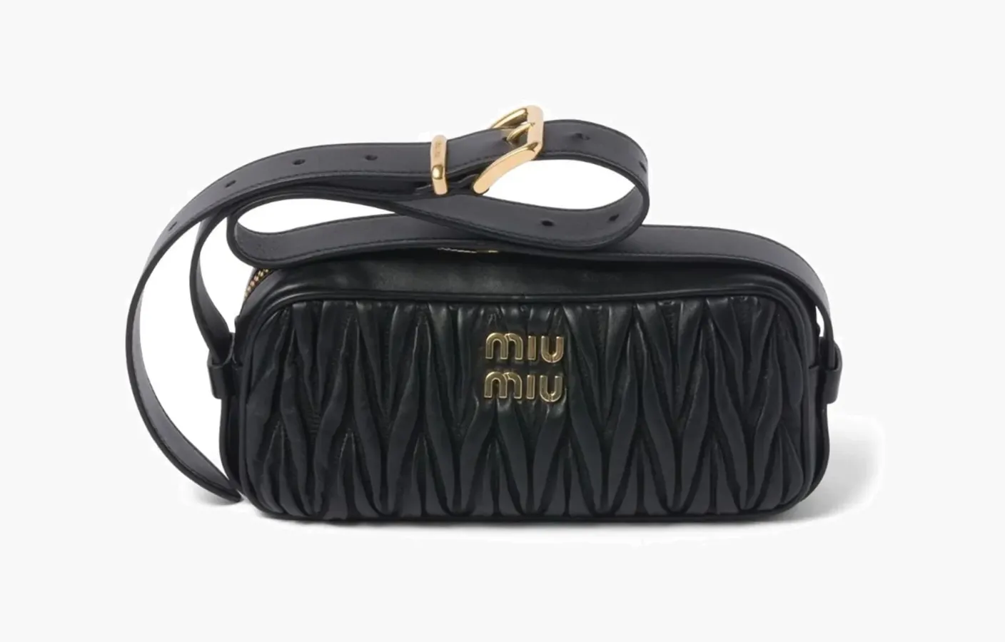 Miu Miu Materasse Nappa Leather Cross Bag «Black»