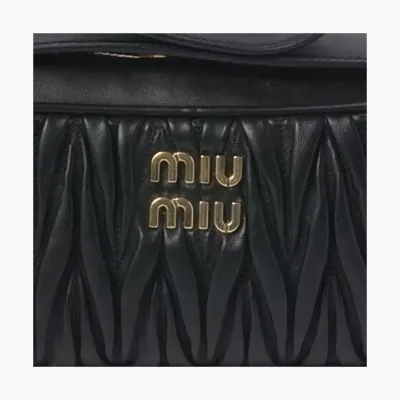 Сумки Miu Miu Materasse Nappa Leather Cross Bag «Black» 