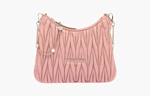 Сумки Miu Miu Matelasse Nappa Leather Shoulder Bag «Opal» 