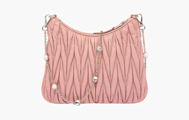 Сумки Miu Miu Matelasse Nappa Leather Shoulder Bag «Opal» 