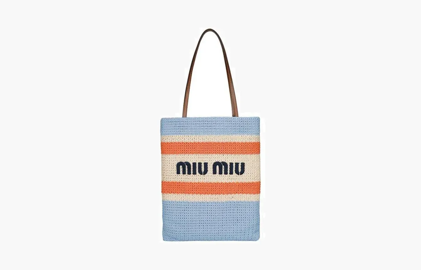 Miu Miu Logo Tote Bag «Blue»