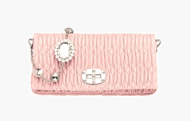 Сумки Miu Miu Twisted Lock Shoulder Bag «Opale» 