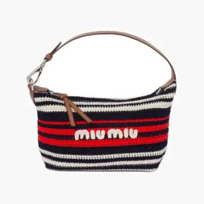 Сумки Miu Miu Knitted Micro Bag With Logo 