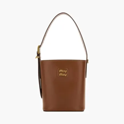 Сумки Miu Miu Leather Bucket Bag «Caramel» 