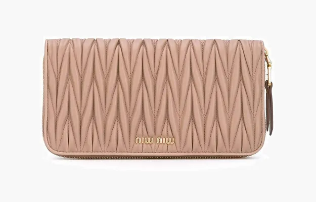Сумки Miu Miu Long Zipper Wallet «Pink» 