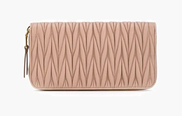 Сумки Miu Miu Long Zipper Wallet «Pink» 