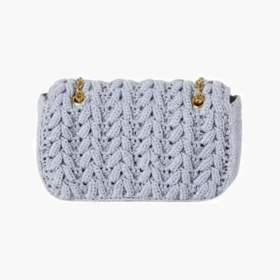 Сумки Miu Miu Mini Bag Made Of Cotton Woven Jersey «Cornflower Blue» 