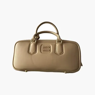 Сумки Miu Miu Arcadie Leather Bag «Beige» 