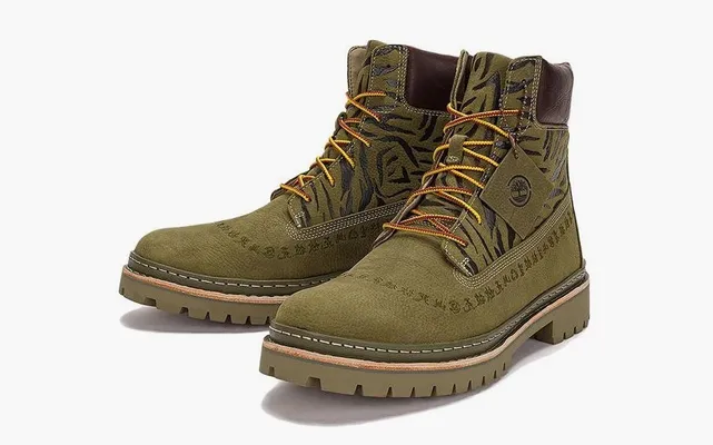 Обувь Timberland x CLOT Future 73 Timberloop 6-Inch Boot «Olive Green» зеленый