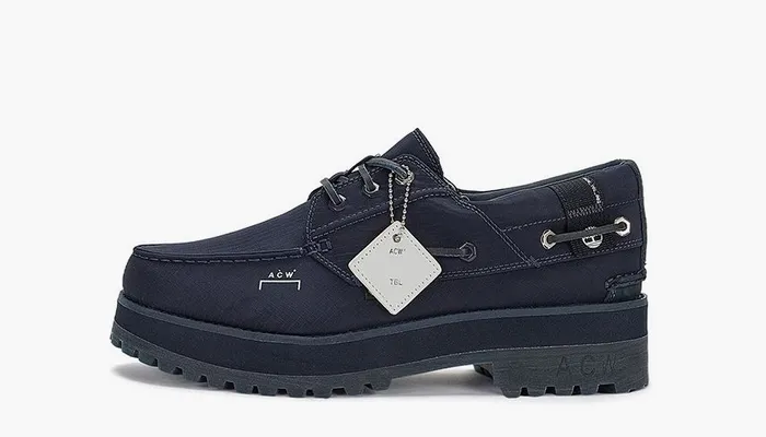 Обувь Timberland x A-Cold-Wall Waterproof Authentic 3 Eye Boat Shoe «Navy» синий