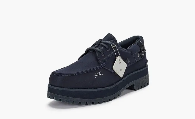 Обувь Timberland x A-Cold-Wall Waterproof Authentic 3 Eye Boat Shoe «Navy» синий