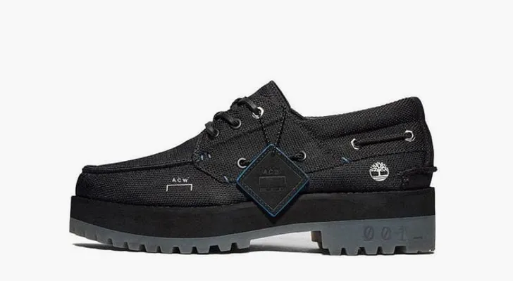 Обувь Timberland x A Cold Wall Handsewn Boat Shoes «Black» черный