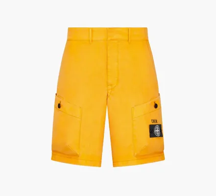 Одежда Dior x Stone Island Bermuda Shorts «Yellow» желтый